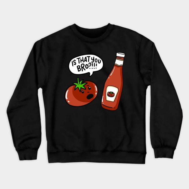 Gift for Ketchup Lovers Crewneck Sweatshirt by Design Seventytwo
